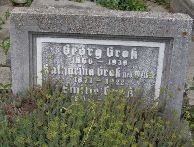 Gross Georg 1866-1939 Welker Kath 1871-1922 Grabstein